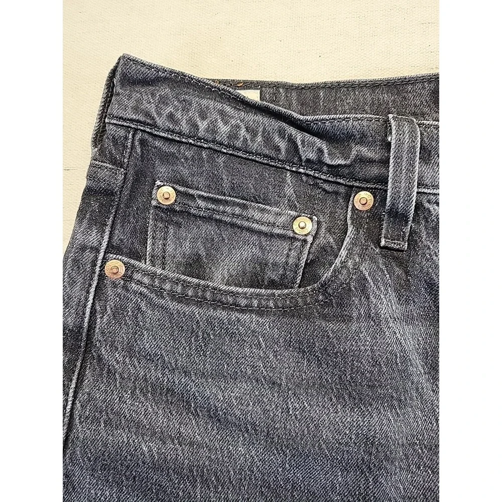Vintage Levi's 501 Button Fly Jeans Gray USA Made Straight Leg Measures 29x29